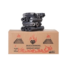 Black Dıamond Press Briket %100 Doğal Taş Fırın Mangal Kömürü 40 Kg A++ Kalite 3 Saat Yanma