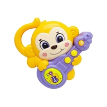 Sesli ve Işıklı Gitar Çalan Maymun Sarı