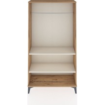 Arges Dolap 2 Raflı Kapaklı Tek Askılı 88x30x163 Çam-aytaşı Atlas Çam