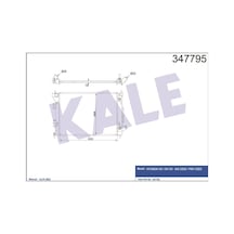 Kale Oto Radyatör 347795 Radyatör I30 1,6 Dizel Otomatık 12- Ceed 1,6 Dizel Otomatık 12-
