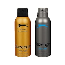 Slazenger Activesport Gold + Mavi Erkek Sprey Deodorant 2 x 150 ML