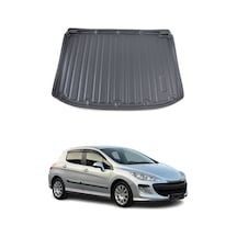 Peugeot 308 Hb 2008-2013 Arası Uyumlu Araca Özel Kauçuk Tpe Bagaj Havuzu Siyah