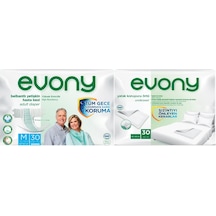 Evony Hasta Bezi Bel Bantlı M 30 Adet+ Yatak Koruyucu 30 Adet M