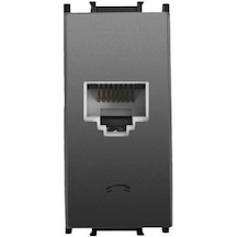 Panasonic Modüler Füme Nümeris Telefon Prizi Cat-3 Altlık+kapak 1m - Wvtt14024dg-tr