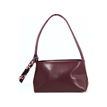 Biem Accessory Biem Bordo Fularlı Baget Omuz Çantası Çok Renkli