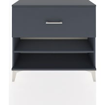 Arges Şifonyer Tek Raflı Tek Çekmeceli 88x30x80 Antrasit-antrasit Antrasit