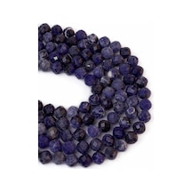 8 MM Faset Kesim Sodalit Taşı Dizi Turkuaz 8 MM Faset Kesim Sodalit Taşı Dizi Turkuaz