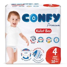 Confy Premium Külot Bebek Bezi 4 Numara Maxi 30 Adet