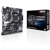 Asus Prime A520M-K AMD A520 4600 MHz (OC) Soket AM4 mATX Anakart