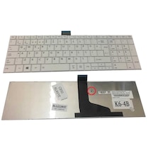 Toshiba Uyumlu 6037B0068217. 6037B0068218 Notebook Klavye Beyaz.