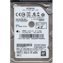 Hitachi HTS547550A9E384 500 GB 5400 RPM 2.5" 655-1683C SATA HDD