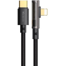 Mcdodo CA-3390 Type-c To Lightning PD 90 Açılı Hızlı Şarj & Data Kablosu 1.2M  Siyah