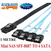 Mini Sas Sff-8087 36 Pin To 4 Port Sata 4352P 7P Splitter Çoklayı