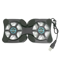 Katlanabilir 14" USB 2 Laptop Radyatör Fan Soğutucu