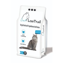 Less Trail Kalın Tane Kokusuz Beyaz Bentonit Kedi Kumu 20 L