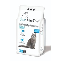Less Trail Kalın Tane Sabun Kokulu Beyaz Bentonit Kedi Kumu 20 L