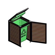 Alüminyum Çöp Kutusu Alüminyum Bahçe Gizleme Kutusu Alüminyum 120 Antasit