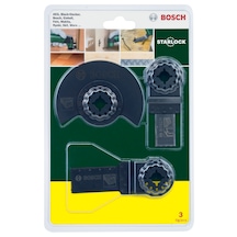 Bosch DIY Starlock 3'lü Çok İşlevli Aletler İçin Ahşap Seti - 2607017323