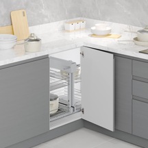 Starax Bağımsız Kör Köşe Mekanizması 45cm Sol Krom Beyaz