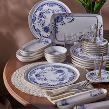 Fecra Wista 35 Parça Gold Fileli Kahvaltı Seti Beyaz