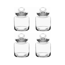 Paşabahçe 98671 Kitchen Cam Kavanoz - 4 Lü Erzak Saklama Kavanozu 1085cc.