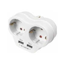 Viko 90301815 İkili Topraklı Ve Usb Çıkışlı Fiş Priz