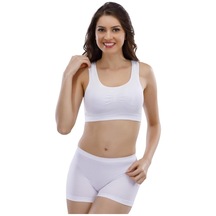 Layza Form Kadın Siyah Kalın Askılı Seamless Dikişsiz Pedli Büstiyer 12000Siyah L