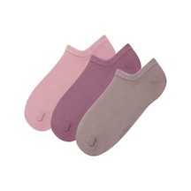 Suwen Görünmez 3 Lü Modal Sneaker Çorap Sc1228366 Mor - Pembe - Kahverengi