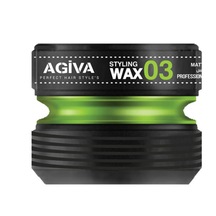 Hair Styling Wax 03 Mat Look Green 90ml - Agiva