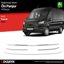 Ford Transit Krom Ön Panjur 4 Prç. 2018 Üzeri