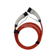 Evwallbox Beyaz Soketli 22kw 10 M Tip 2 Arac Sarj Kablosu