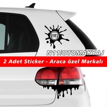 Fiat Multipla Sticker 2Adet Kapı Far Tampon Bagaj Stickerı