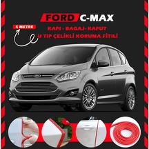 Ford C-max Oto Araç Kapı Koruma Fitili 5metre Parlak Kırmızı Renk