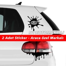 Ford Focus Sticker 2Adet Kapı Far Tampon Bagaj Stickerı