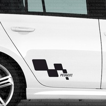 Peugeot 301 Yan Kapı Sticker Aksesuarı Tuning Araca Özel