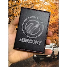 Mercury Ruhsat Kabı Logolu Oto Ruhsat Kılıfı Vinleks Deri
