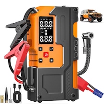 Araç Jump Starter + Hava Kompresörü 12v Akü Takviye & Lastik Şişirme Cihazı