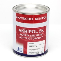 Akzonobel Akripol 2k Düz Renk-kutup Beyazı-psw - Pyw- 1 Lt.