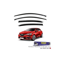 Replax Renault Megane 4 2016 Sonrası Hb Kromlu Cam Rüzgarlığı 4lü