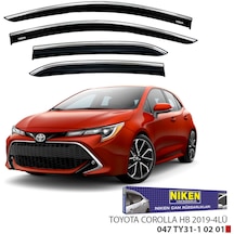 Replax Toyota Corolla Uyumlu Hb 2019 Sonrası Kromlu Cam Rüzgarlığı 4lü