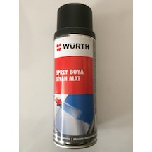 Würth Mat Siyah Sprey Boya Tampon Boyası Oto Boyası Germany 400Ml