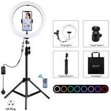 Puluz Telefon Tutucu 1.1 M LED Işıklı Halka Selfie Standı