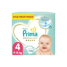 Prima Bebek Bezi Premium Care 4 Beden Aylık Fırsat Paketi 126 Adet