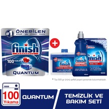 Finish Quantum 100 Tablet Bulaşık Deterjanı + Temizlik Bakım Seti