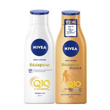 Nivea Q10 Sıkılaştırıcı Vücut Losyonu 250 ML + Sıkılaştırıcı Bronzluk 200 ML