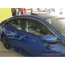 Honda Civic Kromlu Cam Ruzgarligi Fc5 2016 2017 Yeni Kasa Hym Tuning