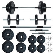 Fitset Spor 45 Kg Halter,Dambıl ve Fitness Ağırlık Seti