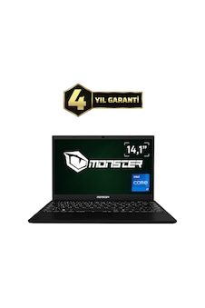 Monster Huma H4 V5.2 Black i7-1255U 16 GB 500 GB SSD 14.1" Free Dos FHD Dizüstü Bilgisayar