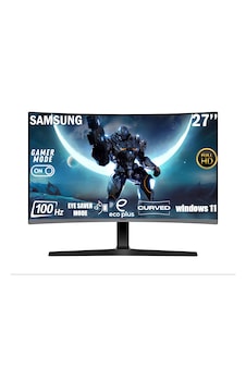 Samsung Uyumlu Essential 27'' 100hz Fullhd Curved Monitör Ls27d390gauxuf