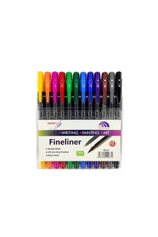 DONG-A Fine-Tech RT, Gel Ink Roller Ball Pens, 0.3mm, Black, Retractable  (Pack of 12)